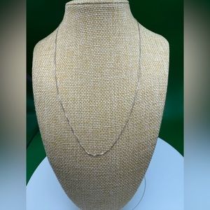 Simply Silver 18” Sterling Silver Italy 0.7 mm 925 Stamped  Box Chain Necklace